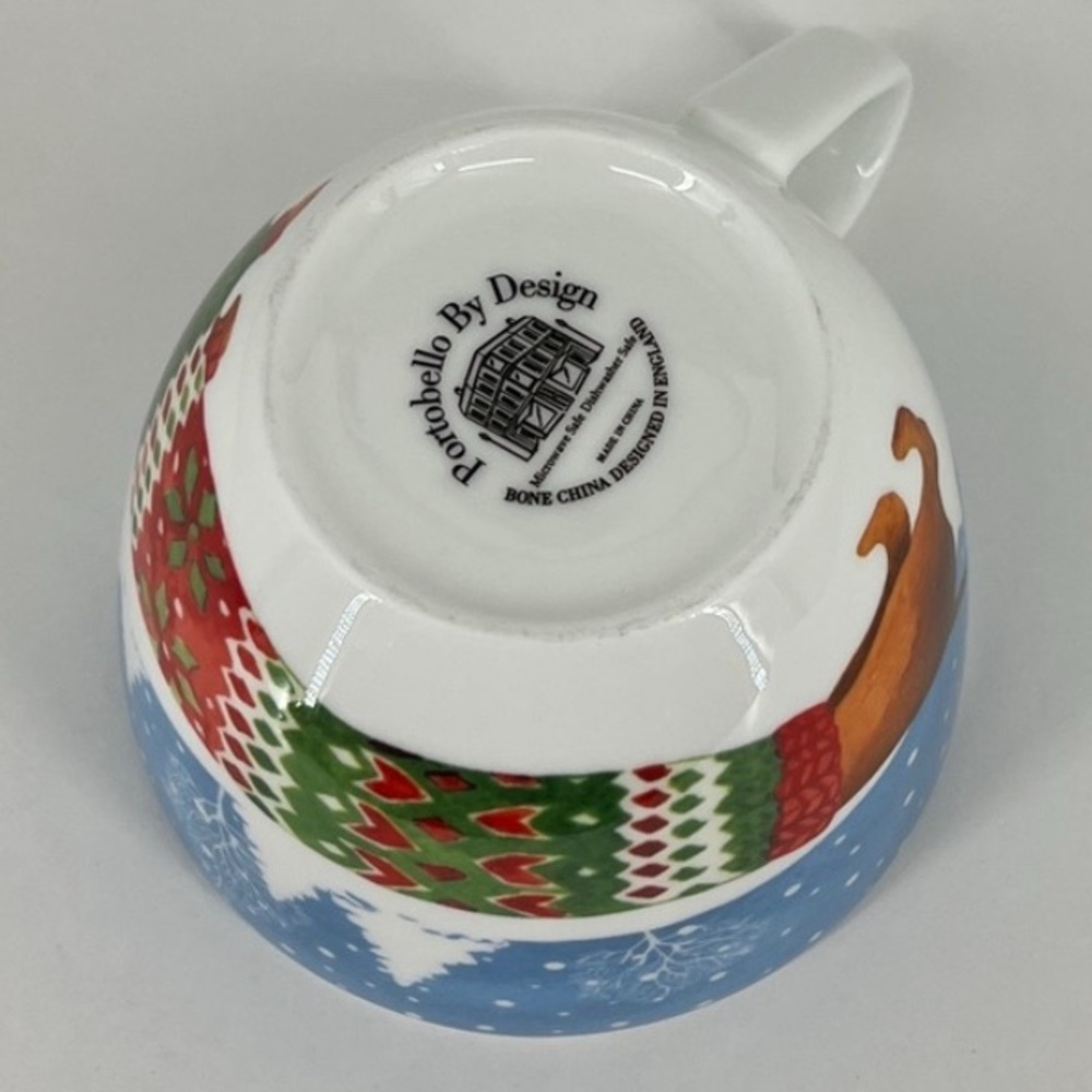 "Festive Dachshund Delight" Bone China Holiday Edition! Portobello by Design Mug - Picture 8 of 12